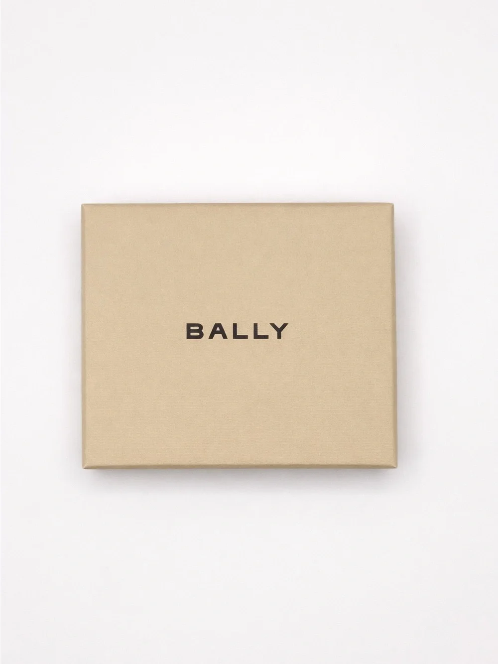Bally Mens Busy Black Leather Slim Card Case Solid Pattern